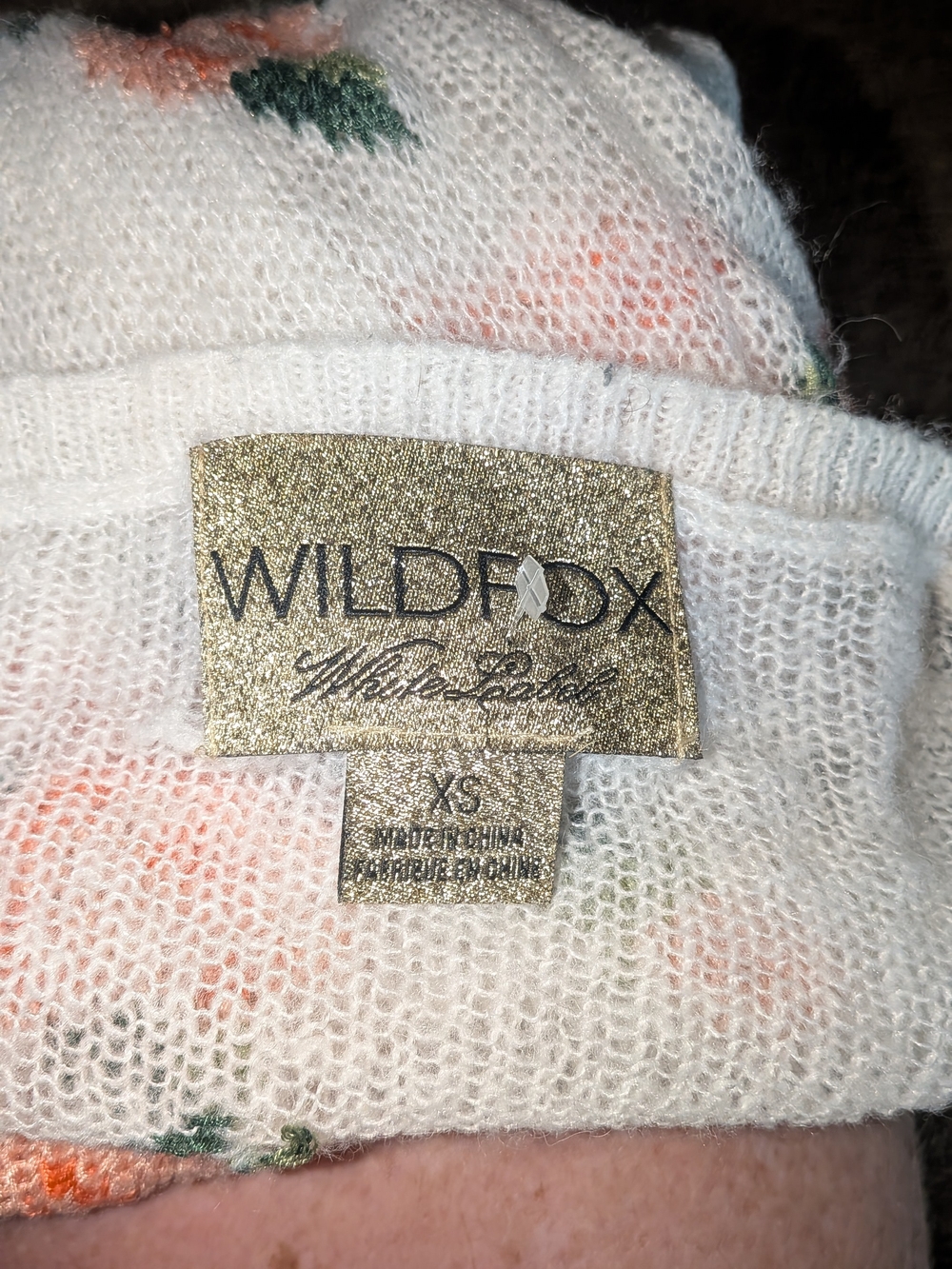 Wildfox WHITE LABEL GORGEOUS SWEATER XS/S LIGHTWEIGHT